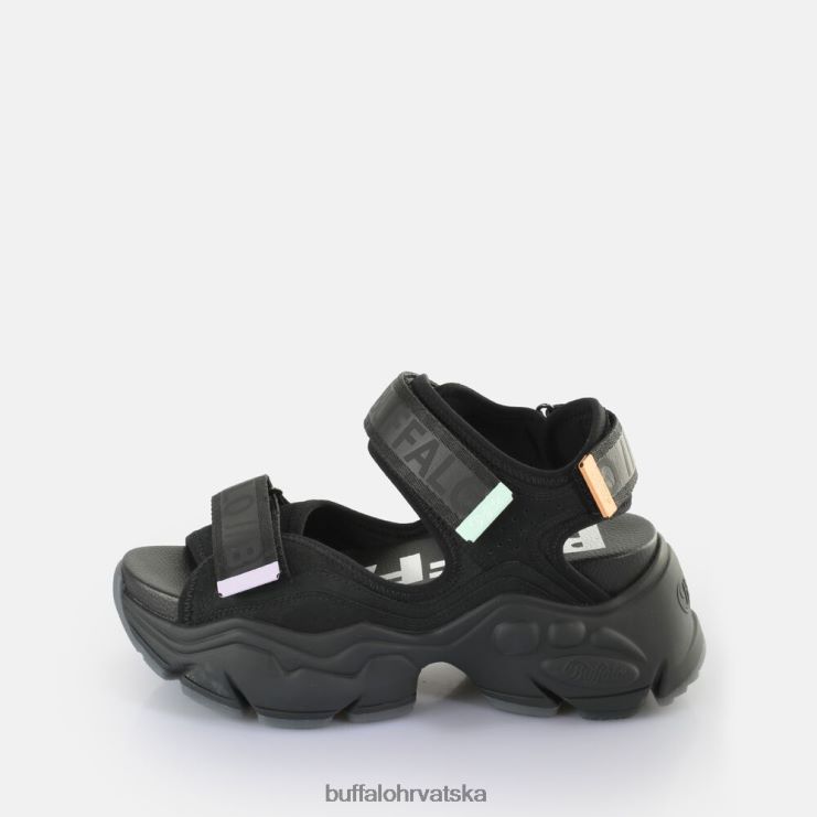 crno Buffalo binary 0 sandale s platformom veganske |sandale TDD6T149